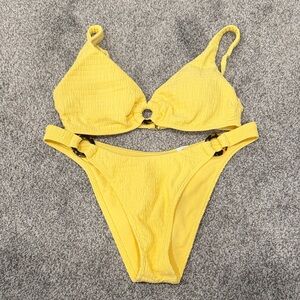 Abercrombie & Fitch Yellow Bikini Set